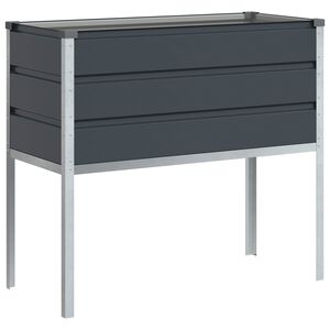 vidaXL Jardini&egrave;re Anthracite 100 x 45 x 90 cm Acier galvanis&eacute;