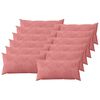 vidaXL Housse de coussin 12 pcs HEERLEN Rose 40 x 80 cm Velours