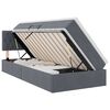 vidaXL Lit de Rangement Gris fonc&eacute; 90 x 190 cm Velours