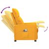 vidaXL Fauteuil électrique de massage Jaune Tissu