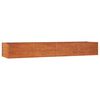 vidaXL Lit sur&eacute;lev&eacute; de jardin rouill&eacute; 320x80x45 cm acier corten
