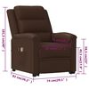 vidaXL Fauteuil de massage Marron Similicuir