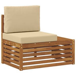 vidaXL Canap&eacute; d'ext&eacute;rieur extr&eacute;mit&eacute; Naturel 91 x 63 x 73 cm