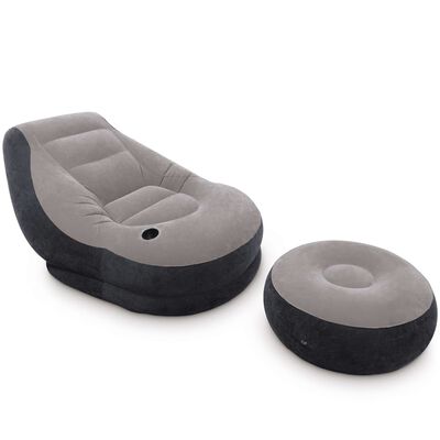 Intex Fauteuil gonflable avec pouf Ultra Lounge Relax 68564NP