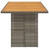 vidaXL Table de jardin avec dessus en bois d'acacia gris 190x80x74 cm