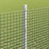 vidaXL Cl&ocirc;ture avec poteau Argent&eacute; 1,2 x 10 m Acier