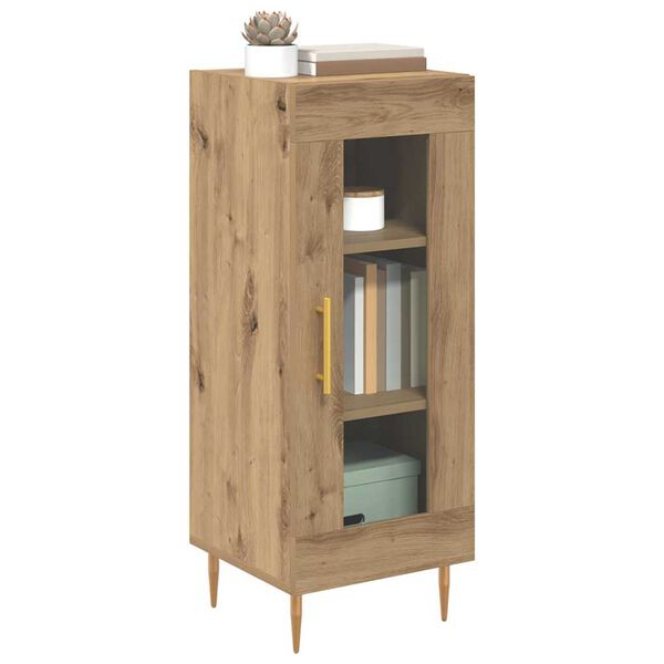 vidaXL Buffet ch&ecirc;ne artisanal 34 x 34,5 x 90 cm Bois d'ing&eacute;nierie