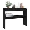 vidaXL Table console noir 102x30x80 cm bois d'ing&eacute;nierie