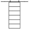 vidaXL Porte coulissante avec kit de quincaillerie 90x205 cm Verre ESG