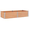vidaXL Jardini&egrave;re sur&eacute;lev&eacute;e Marron 250 x 100 x 54 cm alu.