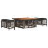 vidaXL Ensemble de salle &agrave; manger pour jardin 3 pc Gris et Gris fonc&eacute;