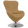 vidaXL Fauteuil &oelig;uf Marron 63 x 73 x 90 cm Velours