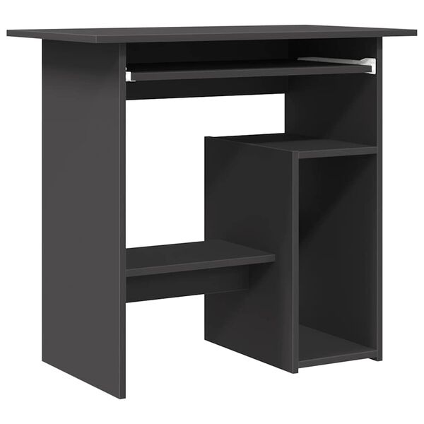 vidaXL Bureau Gris 80 x 45 x 74 cm Agglom&eacute;r&eacute;