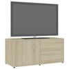 vidaXL Meuble TV Chêne sonoma 80x34x36 cm Bois d'ingénierie