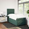 vidaXL Sommier &agrave; lattes de lit avec matelas Vert fonc&eacute; 90x190 cm