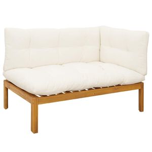 vidaXL Canap&eacute; d'angle de jardin Bois d'acacia