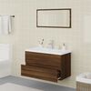 vidaXL Meubles de salle de bain Ch&ecirc;ne marron Bois d'ing&eacute;nierie