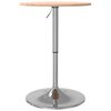 vidaXL Table de bar &Oslash;50x89,5 cm bois massif de ch&ecirc;ne