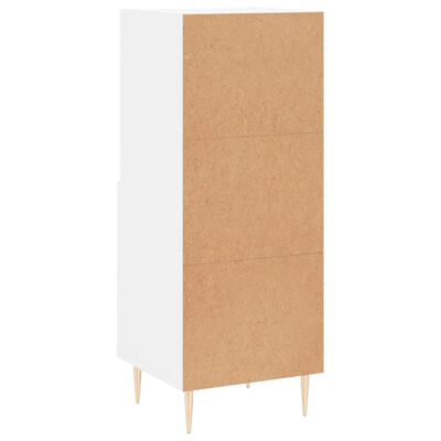 vidaXL Buffet blanc 34,5x34x90 cm bois d'ingénierie