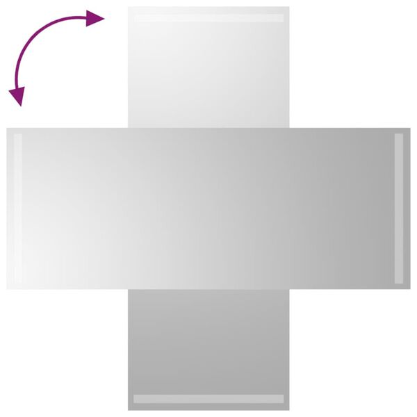 vidaXL Miroir de salle de bain &agrave; LED 40x100 cm