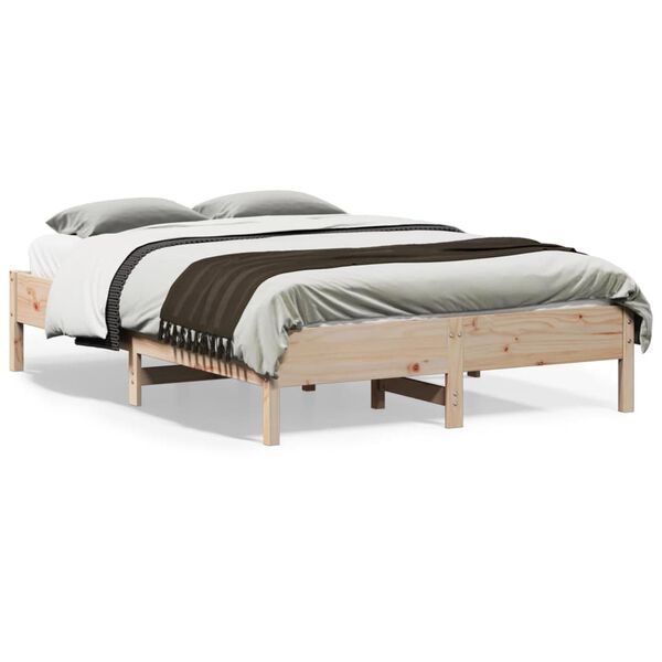 vidaXL Cadre de lit sans matelas 120x190 cm bois de pin massif