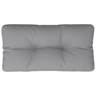 vidaXL Coussin de palette gris 70x40x12 cm tissu