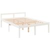vidaXL Lit pour personne &acirc;g&eacute;e sans matelas blanc 140x200cm bois massif