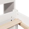 vidaXL Lit biblioth&egrave;que sans matelas blanc 90x190cm bois de pin massif