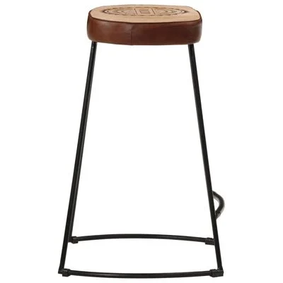 vidaXL Tabourets de bar lot de 2 marron foncé 41x29x62 cm