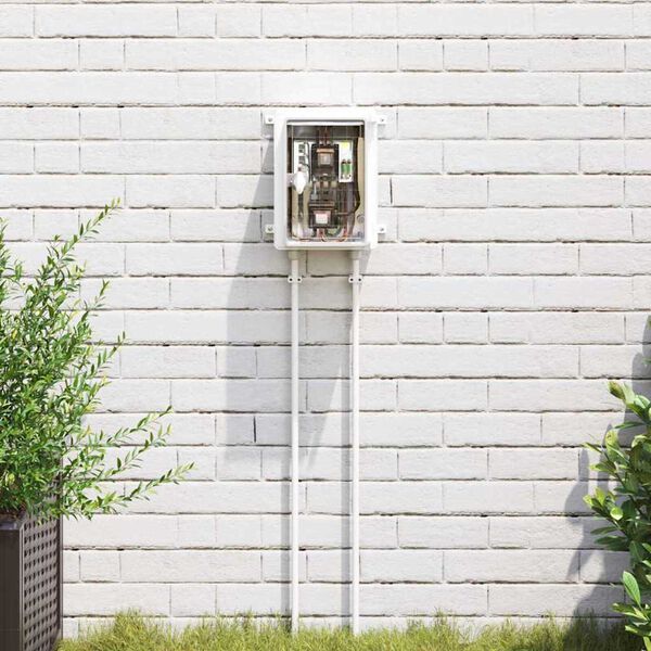 vidaXL Cabinet de Contrôle Gris 18 x 13 x 24 cm Plastic ABS