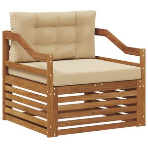 vidaXL Canap&eacute; d&rsquo;ext&eacute;rieur Naturel et Beige