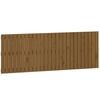 vidaXL T&ecirc;te de lit murale Marron miel 166x3x60 cm Bois massif de pin