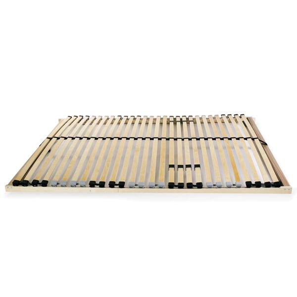 vidaXL Sommier &agrave; lattes sans matelas avec 28 lattes 7 zones 100x200 cm