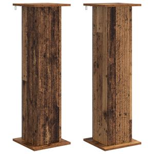 vidaXL Support de Plante 2 pc Bois ancien 30,5 x 30 x 100,5 cm