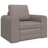 vidaXL Canap&eacute;-Lit Taupe 98 x 71 x 83 cm tissu