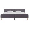 vidaXL Cadre de lit Gris clair Tissu 180 x 200 cm