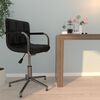 vidaXL Chaise de bureau pivotante Noir Similicuir