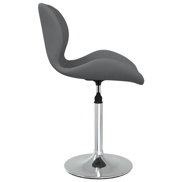 vidaXL Chaises pivotantes &agrave; manger lot de 4 Gris fonc&eacute; Velours