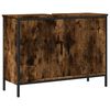 vidaXL Armoire lavabo de salle de bain ch&ecirc;ne fum&eacute; 80x30x60 cm