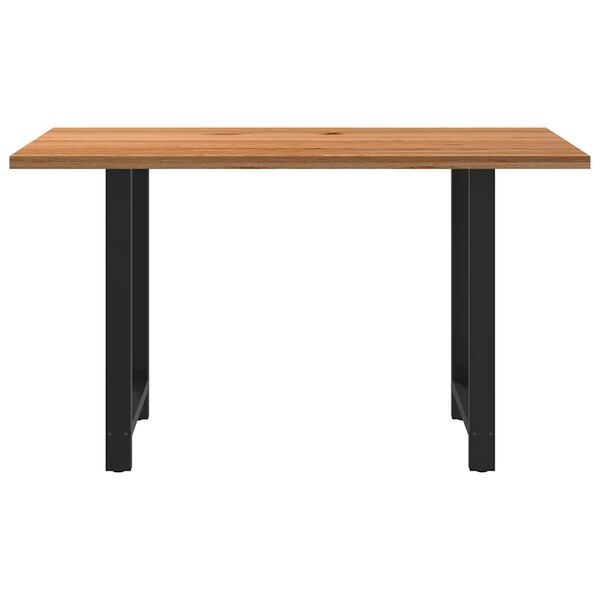 vidaXL Table de bar rectangulaire en bois massif de ch&ecirc;ne marron clair 180 x 80 x 112 cm