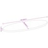 vidaXL Dessus de table 90x40x2,5 cm ovale bois massif de manguier