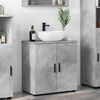 vidaXL Cabinet de salle de bain avec porte Gris b&eacute;ton 61 x 35 x 64 cm