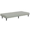 vidaXL Canap&eacute;-lit &agrave; 2 places avec repose-pied gris clair velours