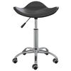 vidaXL Chaise pivotante &agrave; manger Noir Similicuir