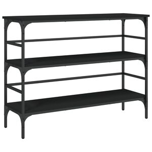 vidaXL Table console noir 100x32x75 cm bois d'ing&eacute;nierie