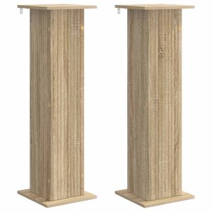 vidaXL Support de Plante 2 pc Ch&ecirc;ne Sonoma 30,5 x 30 x 100,5 cm