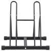 vidaXL Support de v&eacute;lo au sol autoportant pour 2 v&eacute;los acier