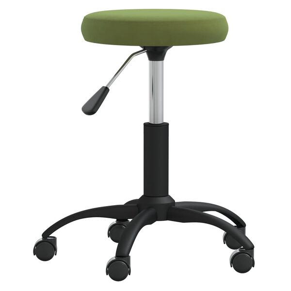 vidaXL Chaise de salle &agrave; manger Vert clair Velours