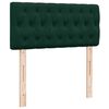 vidaXL Cadre de lit ottoman avec matelas vert fonc&eacute; 100x200 cm velours