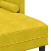 vidaXL Ensemble de Canap&eacute;s avec coussin 2 pcs Jaune Polyester